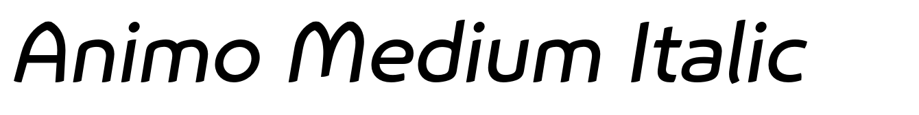 Animo Medium Italic